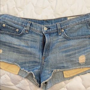 Rag and Bone distressed shorts
